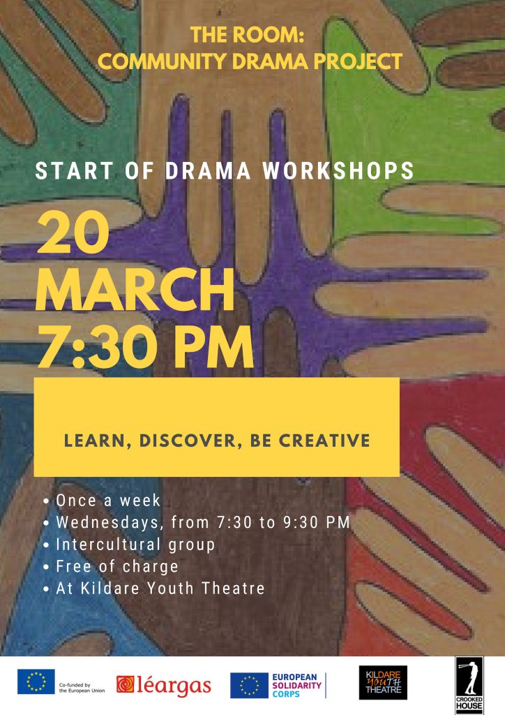 A poster for drama workshops that are part of the Solidarity project