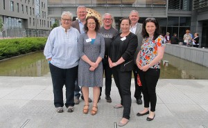 Dr Hilary Tierney and Prof Maurice Devlin of Maynooth University, with Prof Howard Williamson of the University of South Wales and Léargas staff Anne Molloy, Lorraine Gilligan, Jim Mullin and Trisha Dalton.