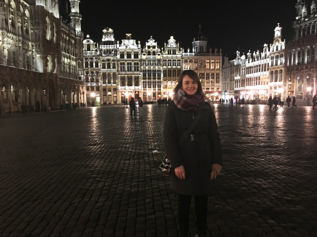 Karen in Grand Place Brussels